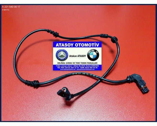 MERCEDES W221 ÖN ABS SENSÖRÜ A2215400517 A2215401417 A2219055500 A2219055800 , A2219056100 A2219057400 A2219057500 , A2215400317 A2215401217 A2219050001 A2219055700 A2219057600 , A0035429318 W221 4MATİK ABS SENSÖRÜ